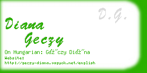 diana geczy business card